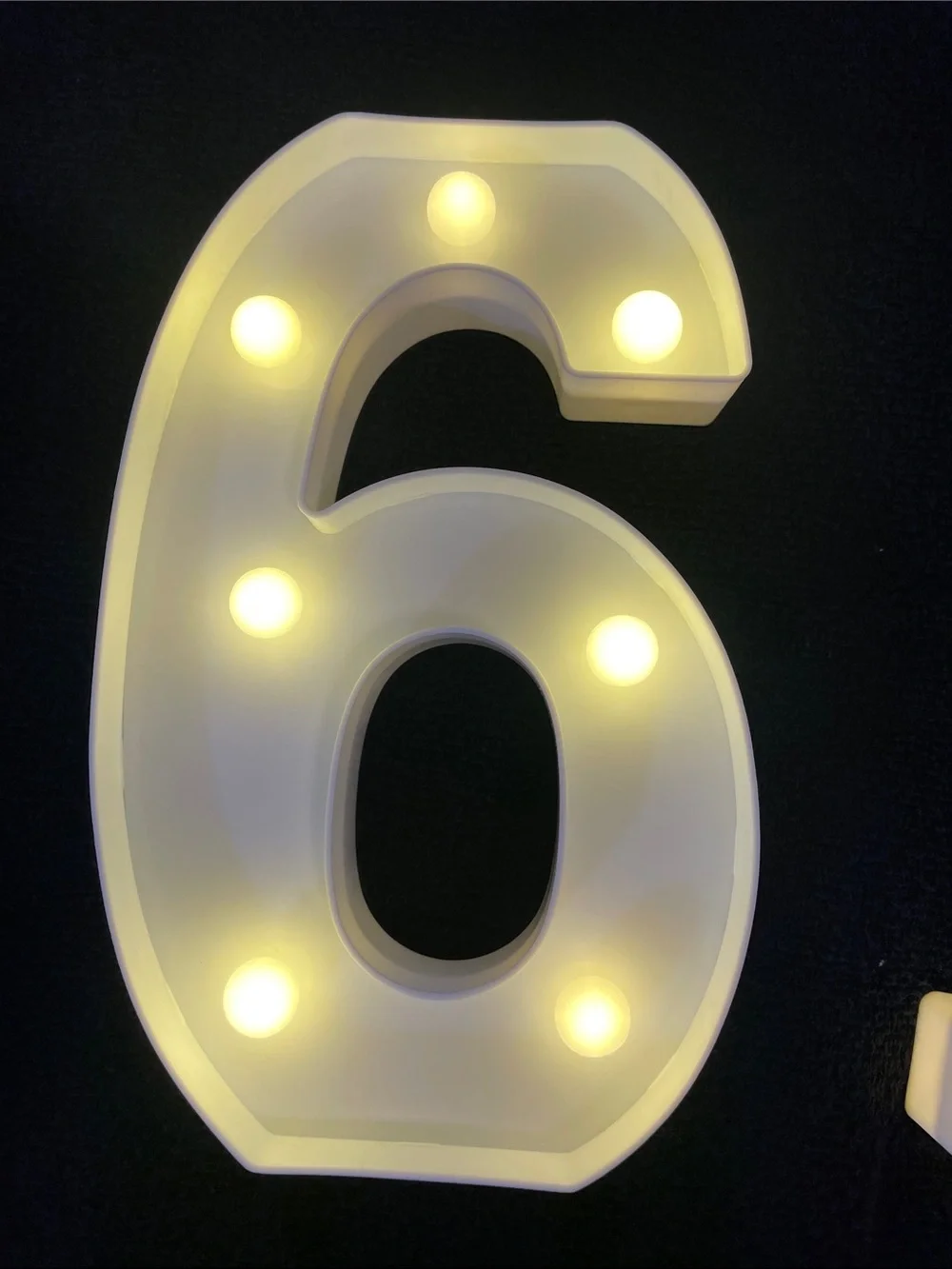 LED Marquee Number '16' Light - White new